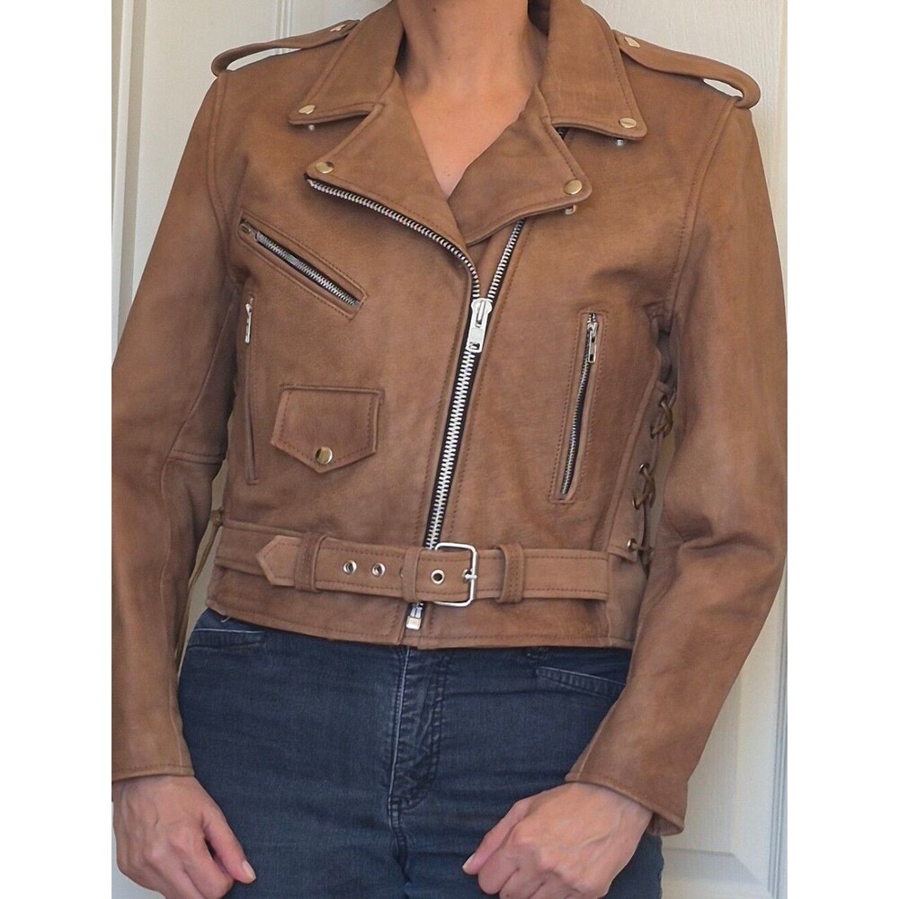 Custom Leather,Bad Ass Chops, 100%Leather w/removalable Lining Motorcycle Jacket